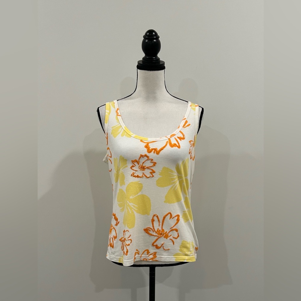 NY & Co Beaded Floral Tank Top